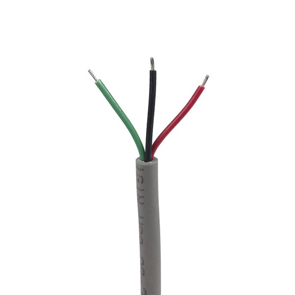 Remington Industries 24 AWG 3 Conductor CMG Communication Cable, 300V, Unshielded, 500 ft Length CMG2403-500